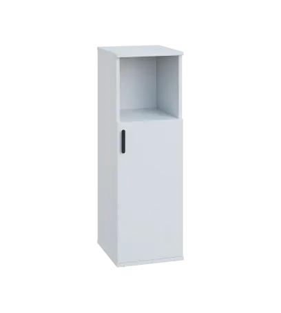 LN 3 - 3DN kancelářská skříň, 1-dveřová/nika, pravá, 1107x360x400, bílá